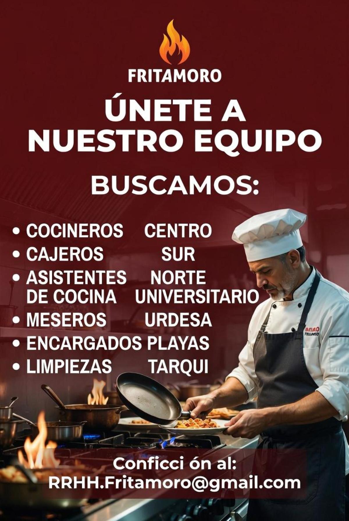 Buscamos: cocineros en Guayas