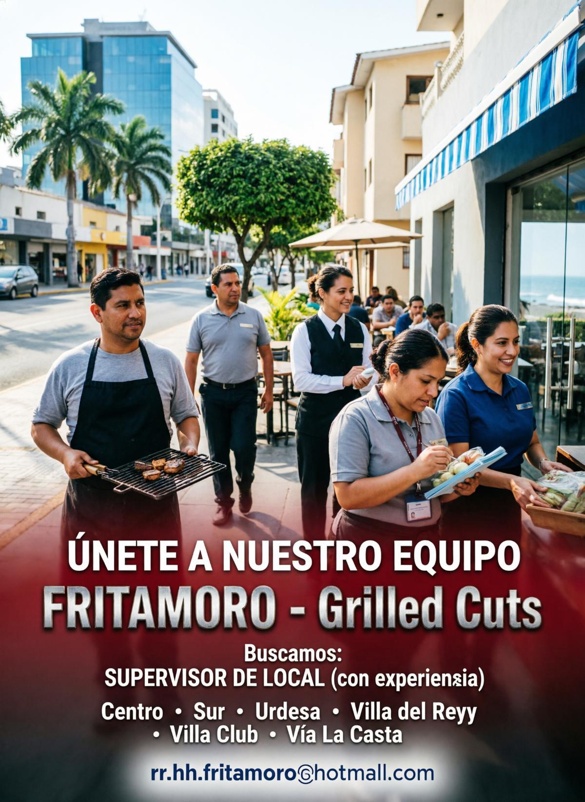Buscamos: supervisor de local (con experiencia) en Guayas