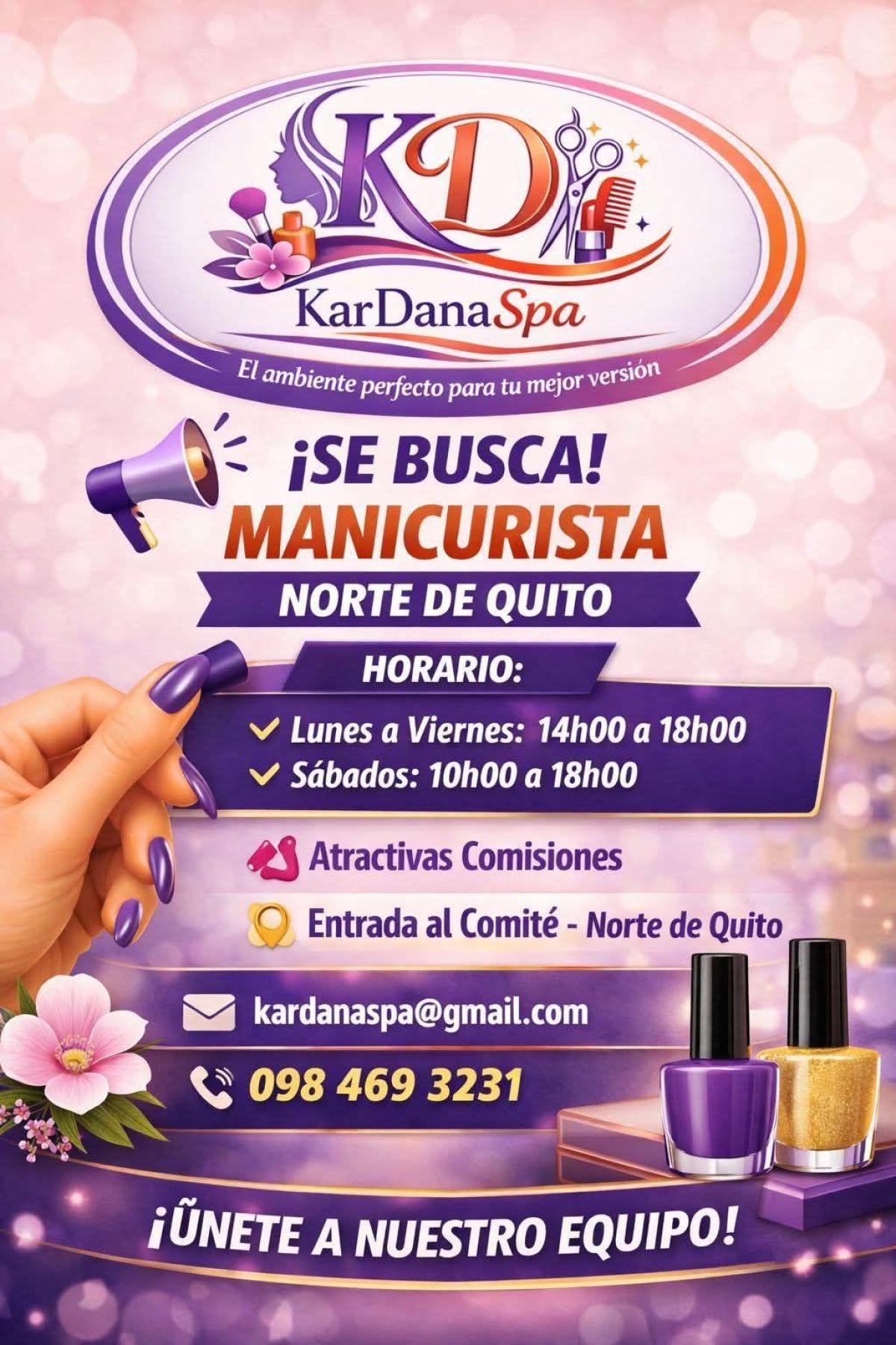 ¡se busca! manicurista norte de quito en Pichincha